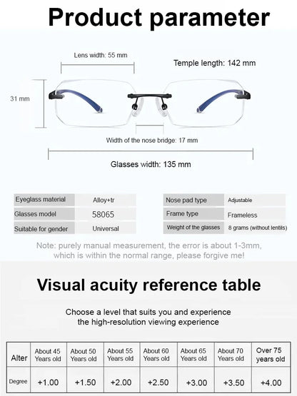 📚 Smart Zoom Photochromic Reading Glasses – Auto-Darkening Lenses, Clear Zoom Vision & All-Day Eye Comfort 👀✨