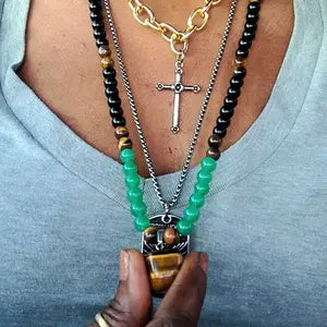 Money Attraction Necklace With GreenAventurine