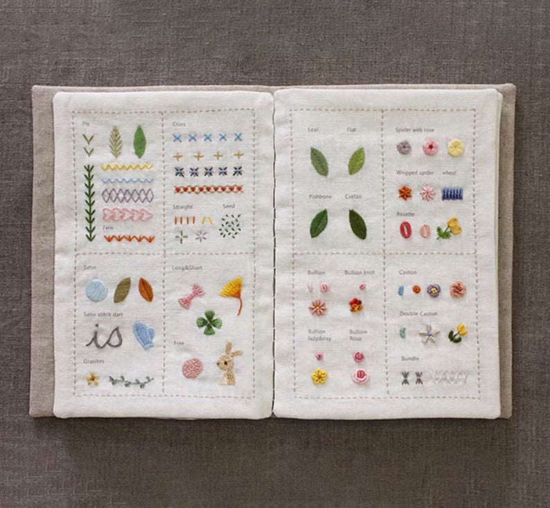 ❤️Beginner-Friendly🪡Stitch Book 📖with 106 different stitches
