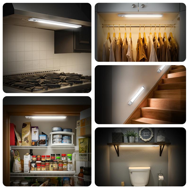🏆Flash Sale⚡ 50K+ SOLD! Almost Gone-💥💡Under Cabinet Lights-52LED Motion Sensor Night Light Indoor