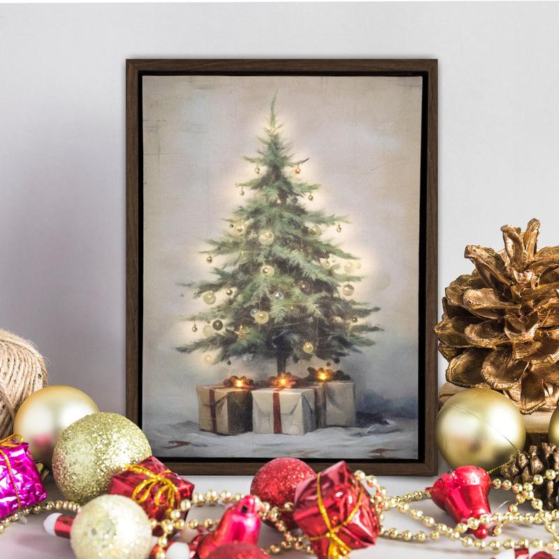 Battery-Operated Lighted Wall Art - Old Time Christmas