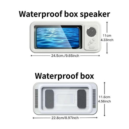 Waterproof Bluetooth-compatible Speaker with 360° Rotating Touch Screen