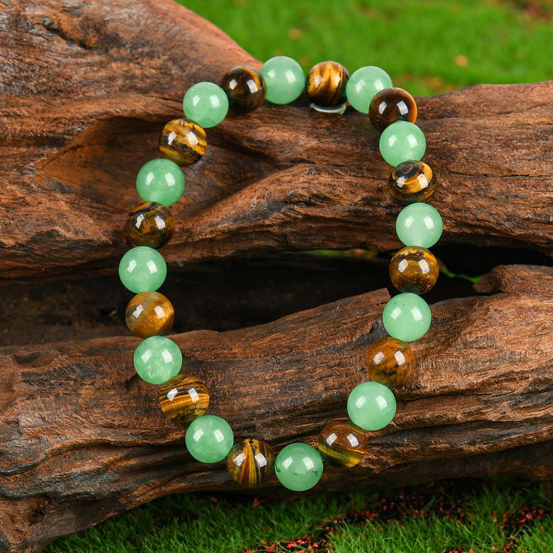 1pc Arpurraina Money Attraction Bracelet with Green Aventurine & Tiger Eye
