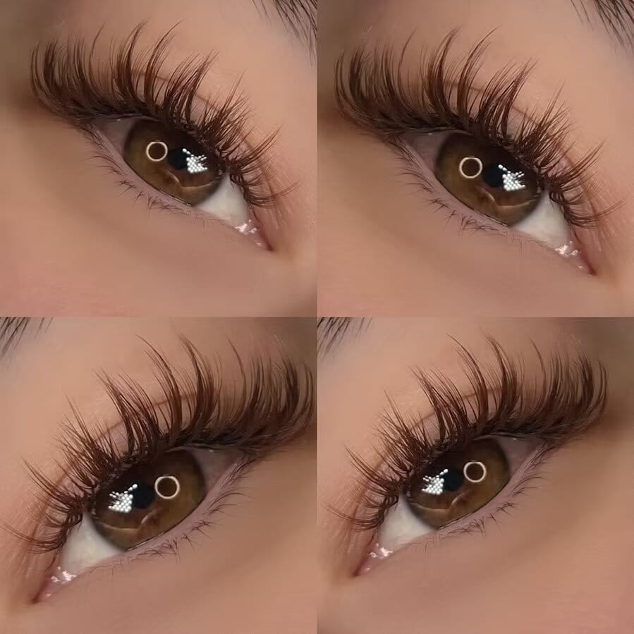 Eyelash Clusters 60D+80D+100D Manga Spikey D Curl Wispy Individual Lashes 576PCS 10-16MM-8HJ9