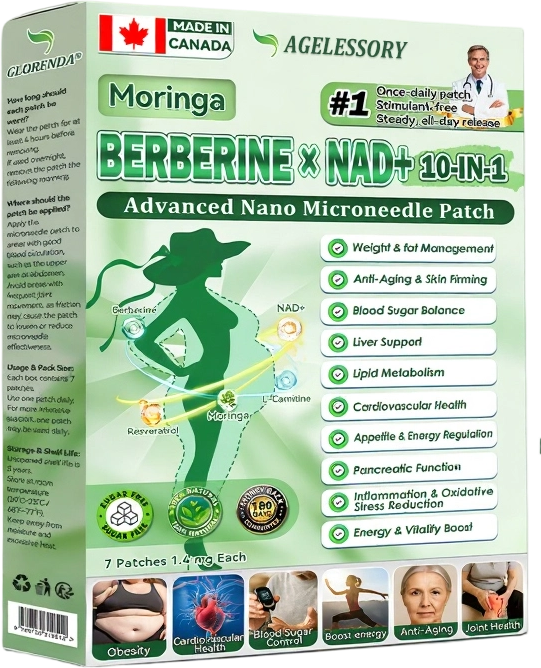 💖💖 AGELESSORY® 𝙈𝒐𝒓𝒊𝒏𝒈𝗮 · 𝗕𝗲𝗿𝗯𝐞𝐫𝐢𝐧𝙚 × 𝙉𝑨𝑫+ 𝟏𝟎-𝙞𝙣-𝟏 𝘼𝒅𝒗𝒂𝒏𝒄𝒆𝐝 𝐍𝐚𝐧𝙤 𝙈𝙞𝙘𝙧𝙤𝙣𝒆𝒆𝒅𝒍𝐞 𝐏𝐚𝐭𝙘𝙝(𝐉𝐮𝐬𝐭 𝐨𝐧𝐜𝐞 𝐚 𝐝𝐚𝐲, 𝐯𝐢𝐬𝐢𝐛𝐥𝐞 𝐜𝐡𝐚𝐧𝐠𝐞𝐬 𝐢𝐧 𝟕 𝐝𝐚𝐲𝐬） ✅ 𝐅𝐨𝐫 𝐨𝐛𝐞𝐬𝐢𝐭𝐲, 🅛🅞🅞🅢🅔 🅢🅚🅘🅝,𝐝𝐢𝐚𝐛𝐞𝐭𝐞𝐬, 𝐬𝐥𝐞𝐞𝐩 𝐚𝐩𝐧𝐞𝐚, 𝐣𝐨𝐢𝐧𝐭 𝐢𝐬𝐬𝐮𝐞𝐬, 𝐚𝐧𝐝 𝐦𝐨𝐫𝐞